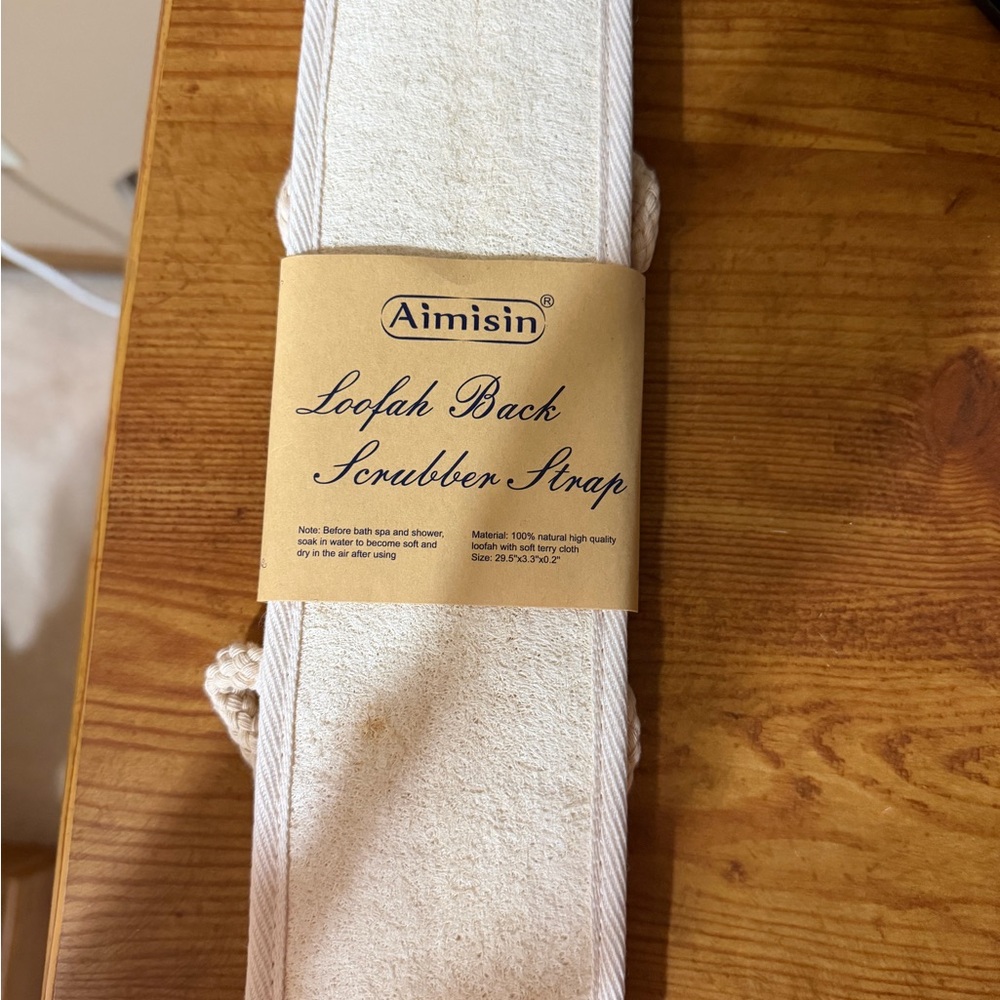 Aimsin Loofah Back Scrubber Strap